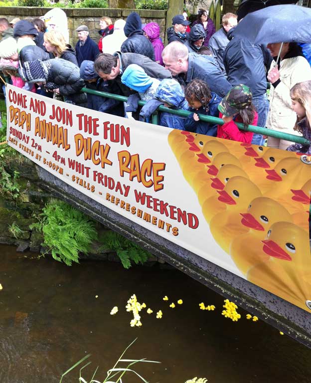 duck race banner